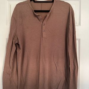 Men’s Lululemon Waffle Henley Long Sleeve Shirt